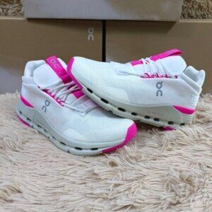 🎁🎉On Cloudnova "Barbie" Women Pink Shoes White